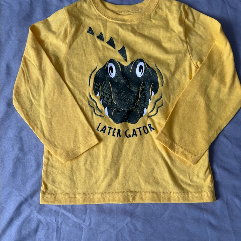 Garanimals Yellow 'Later Gator' Long Sleeve Tee